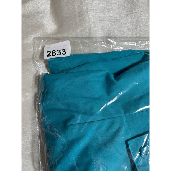 Butter Soft Women Scrub Top S Teal Medical Uniform Nurse‎ Workwear Dental Casual - Picture 10 of 10